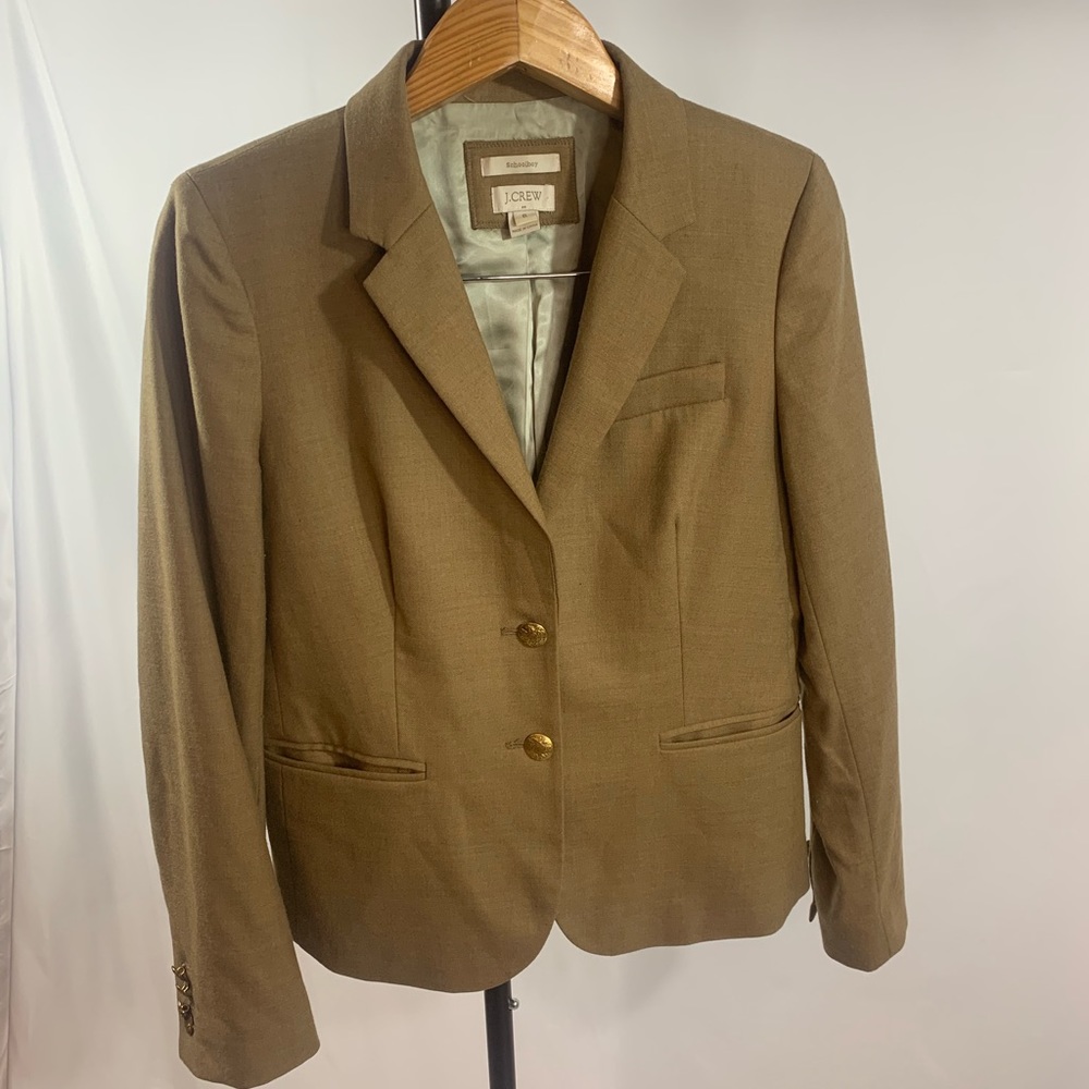 J. Crew Tan Schoolboy Blazer